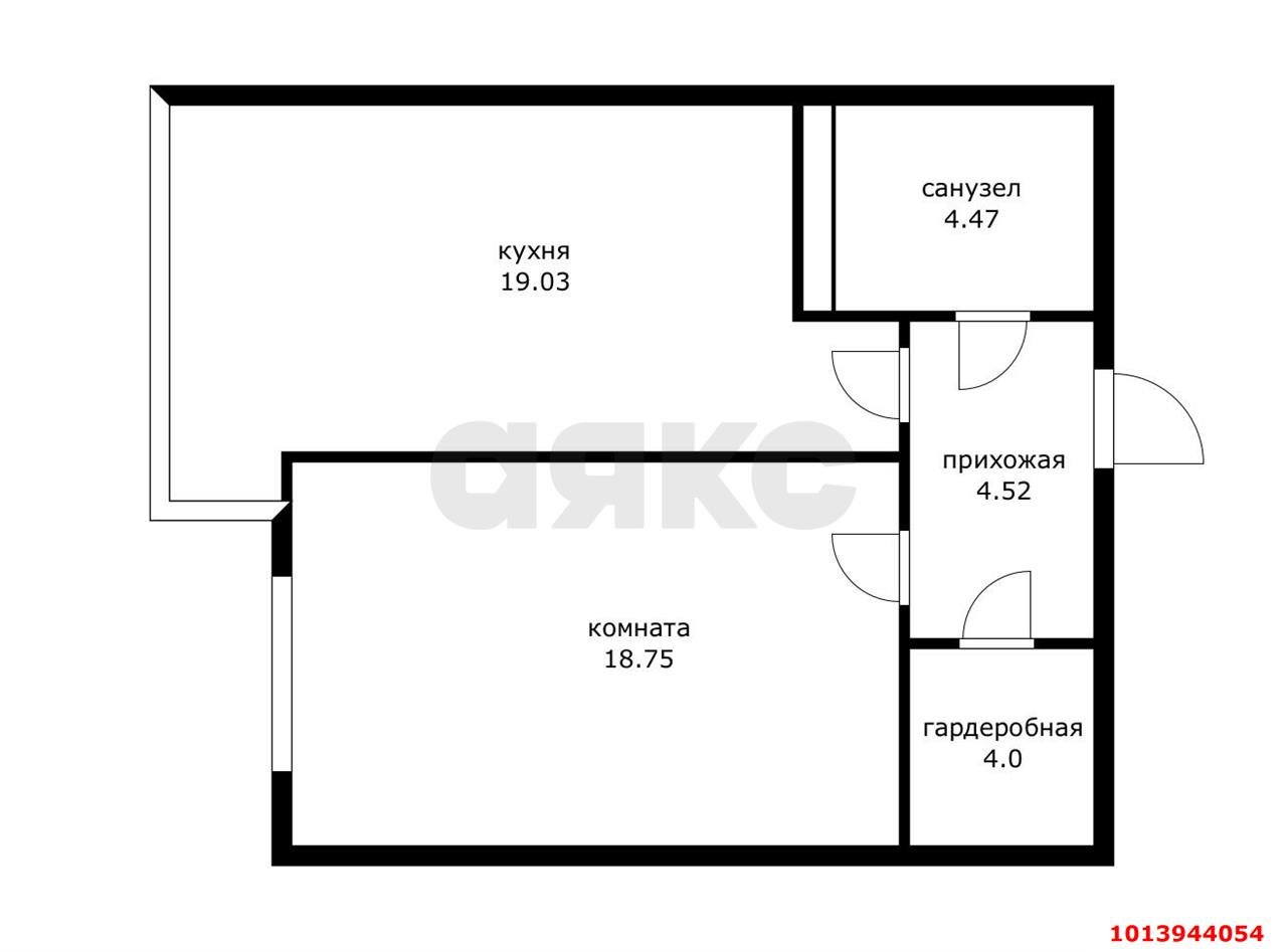 Фото №20: 1-комнатная квартира 50 м² - Краснодар, жилой комплекс Аврора, ул. имени Дзержинского, 95