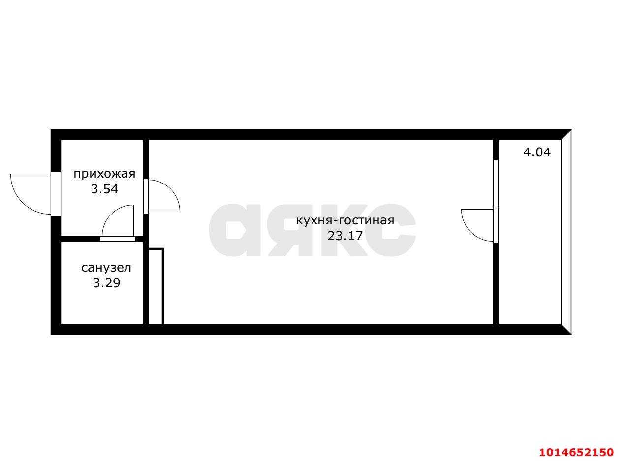 Фото №6: Студия 30 м² - Краснодар, жилой комплекс Луч, ул. Солнечная, 18/5