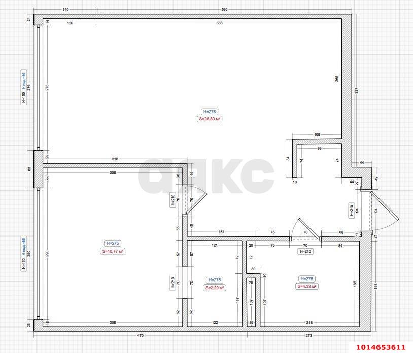 Фото №13: 1-комнатная квартира 45 м² - Краснодар, Центральный внутригородской округ, мкр. Черёмушки, ул. Обрывная, 132/1
