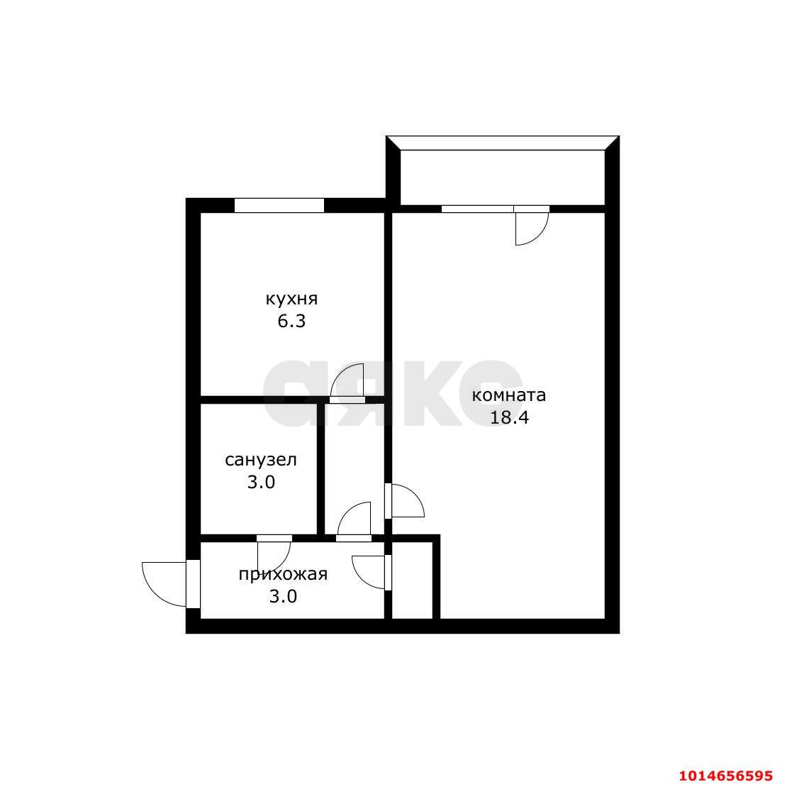 Фото №9: 1-комнатная квартира 35 м² - Краснодар, Черёмушки, ул. Ставропольская, 185