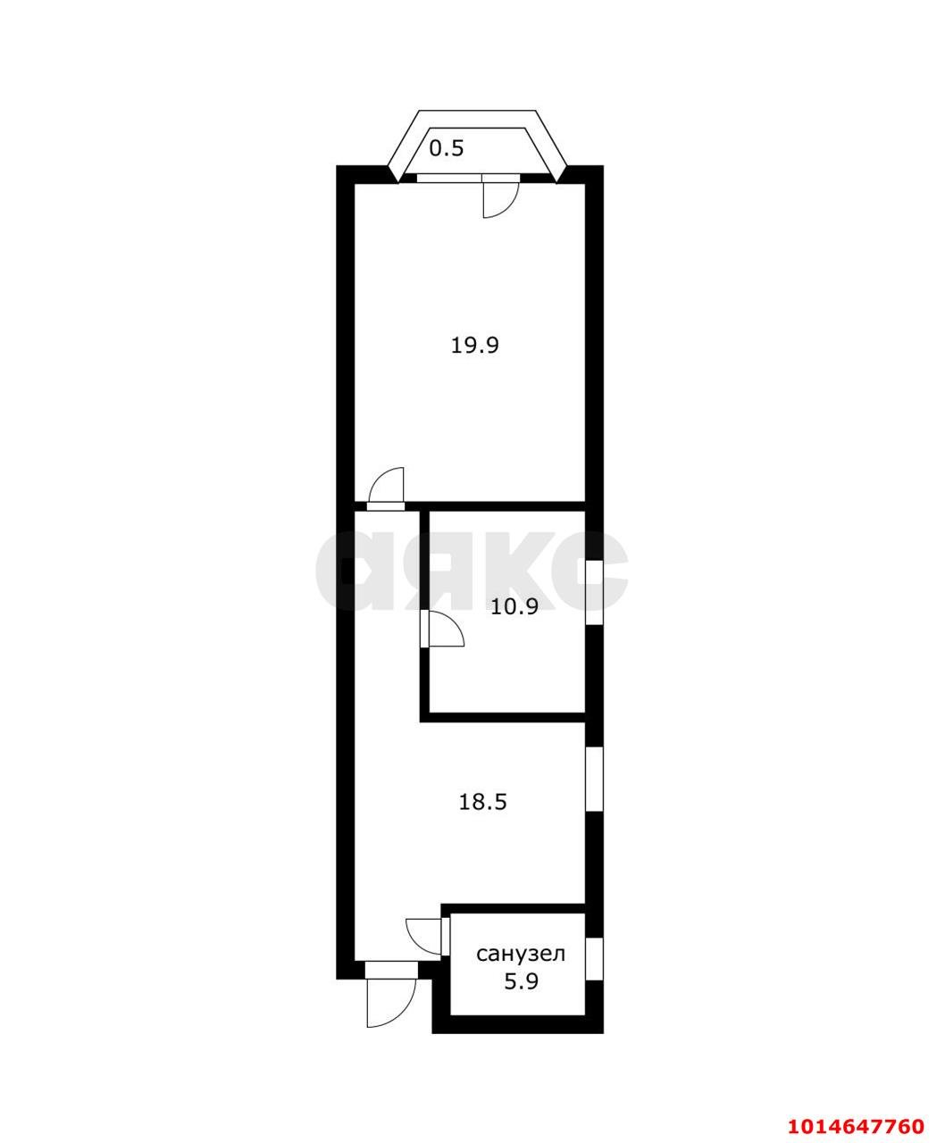 Фото №15: 2-комнатная квартира 58 м² - Краснодар, Центральный, ул. Леваневского, 67