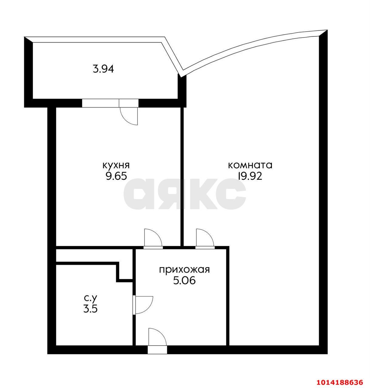 Фото №3: 1-комнатная квартира 43 м² - Краснодар, жилой комплекс Кино, ул. Уральская, 100