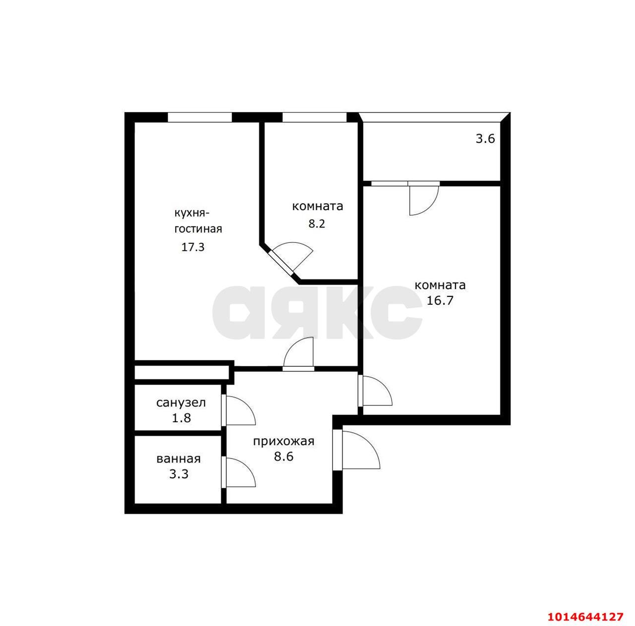 Фото №12: 2-комнатная квартира 62 м² - Краснодар, ЖК Губернский, Прикубанский внутригородской округ, мкр. Губернский, ул. им. Героя Яцкова И.В., 9к3