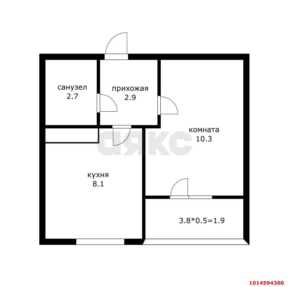 Фото №9: 1-комнатная квартира 27 м² - Краснодар, жилой комплекс Грани, ул. Западный Обход, 45к5