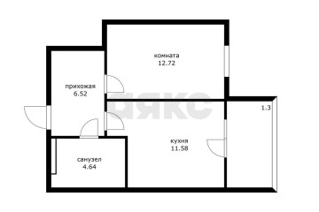 Фото №5: 1-комнатная квартира 35 м² - Яблоновский, мкр. жилой комплекс Вектор, ул. Базовская, 21к1
