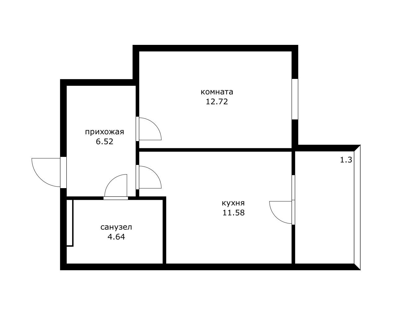 Фото №5: 1-комнатная квартира 35 м² - Яблоновский, мкр. жилой комплекс Вектор, ул. Базовская, 21к1