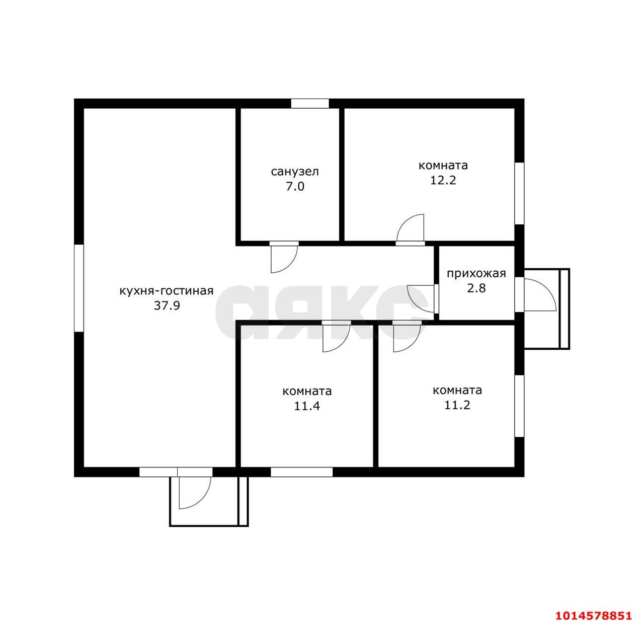 Фото №6: Дом 87 м² + 5 сот. - Старокорсунская, мкр. Карасунский внутригородской округ, ул. Кирпичная, 39
