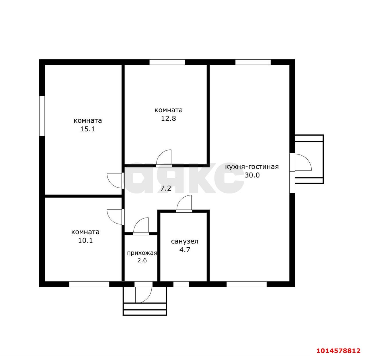 Фото №5: Дом 88 м² + 4.97 сот. - Старокорсунская, мкр. Карасунский внутригородской округ, ул. Полевая, 25