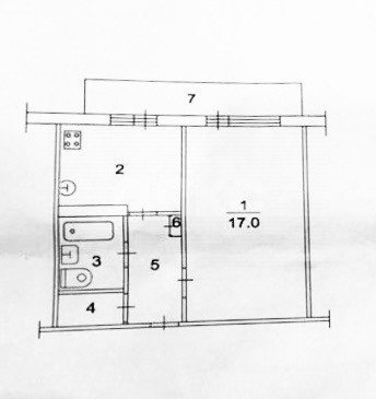 Фото №20: 1-комнатная квартира 34 м² - имени Цюрупы, Рабочий городок, ул. Рабочий городок, 12А