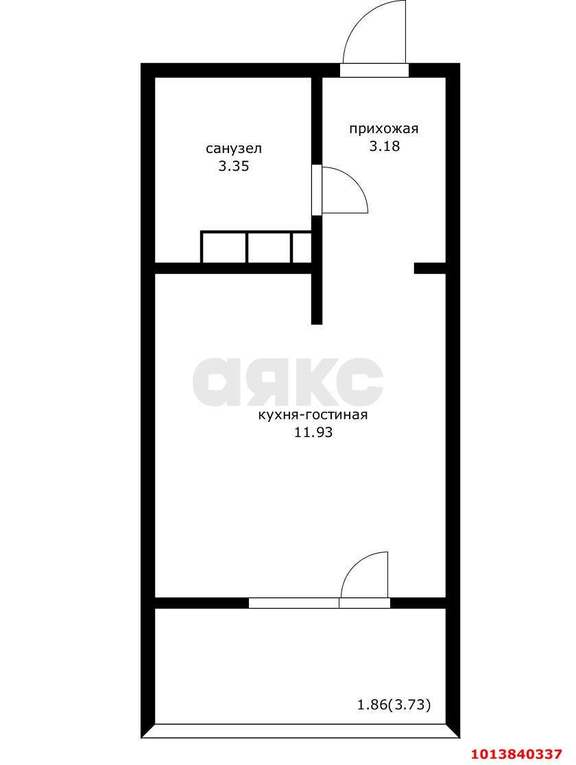 Фото №7: Студия 20 м² - Краснодар, Сады Калинина, ул. Народная, 50