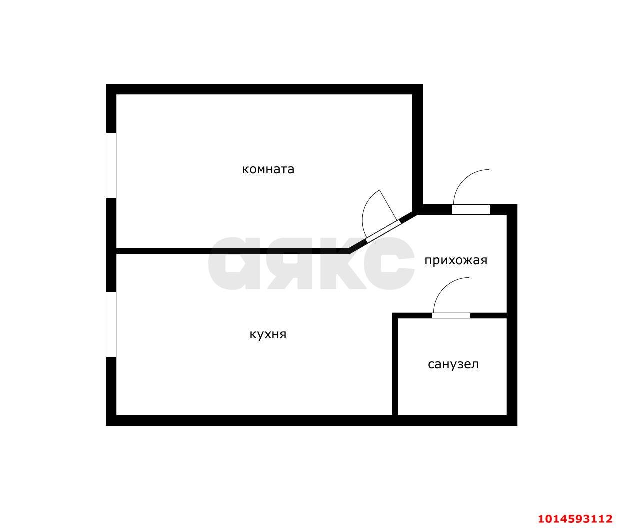 Фото №8: 1-комнатная квартира 37 м² - Яблоновский, ул. Первомайская, 40