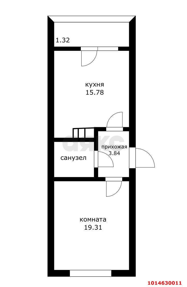 Фото №2: 1-комнатная квартира 46 м² - Краснодар, Камвольно-суконный Комбинат, ул. Магистральная, 11