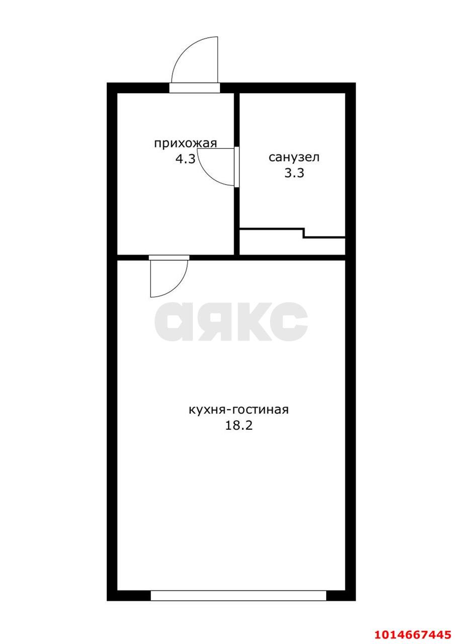 Фото №8: Студия 25 м² - Новая Адыгея, жилой комплекс Мега-Победа 2, ул. Песочная, 1к5