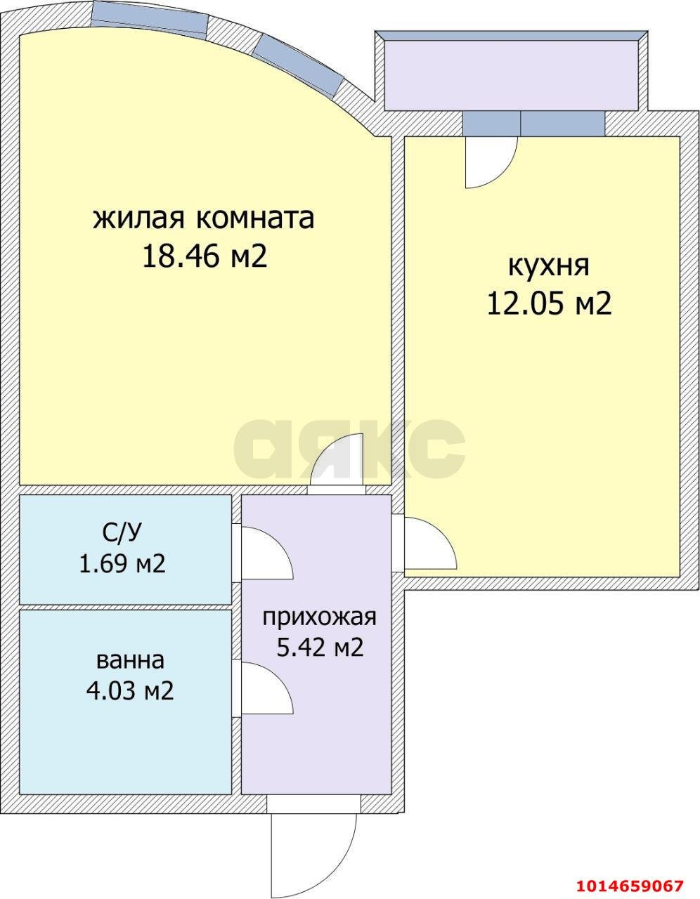 Фото №14: 1-комнатная квартира 40 м² - Краснодар, Фестивальный, ул. Гаражная, 81/6