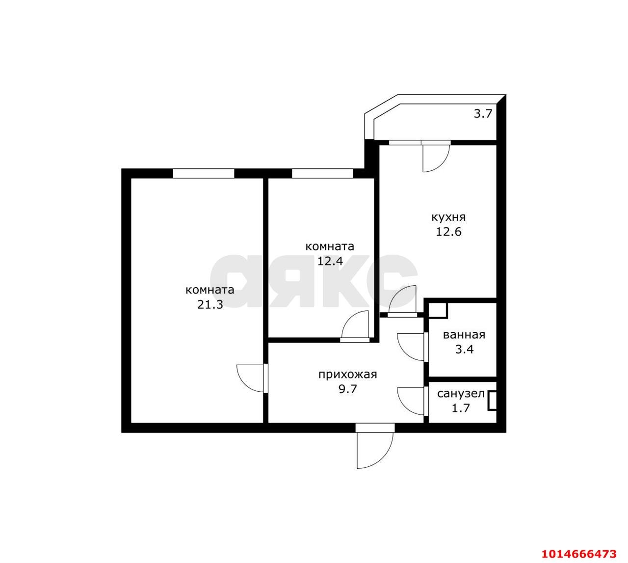 Фото №10: 2-комнатная квартира 65 м² - Краснодар, Достояние, ул. Григория Булгакова, 12к1