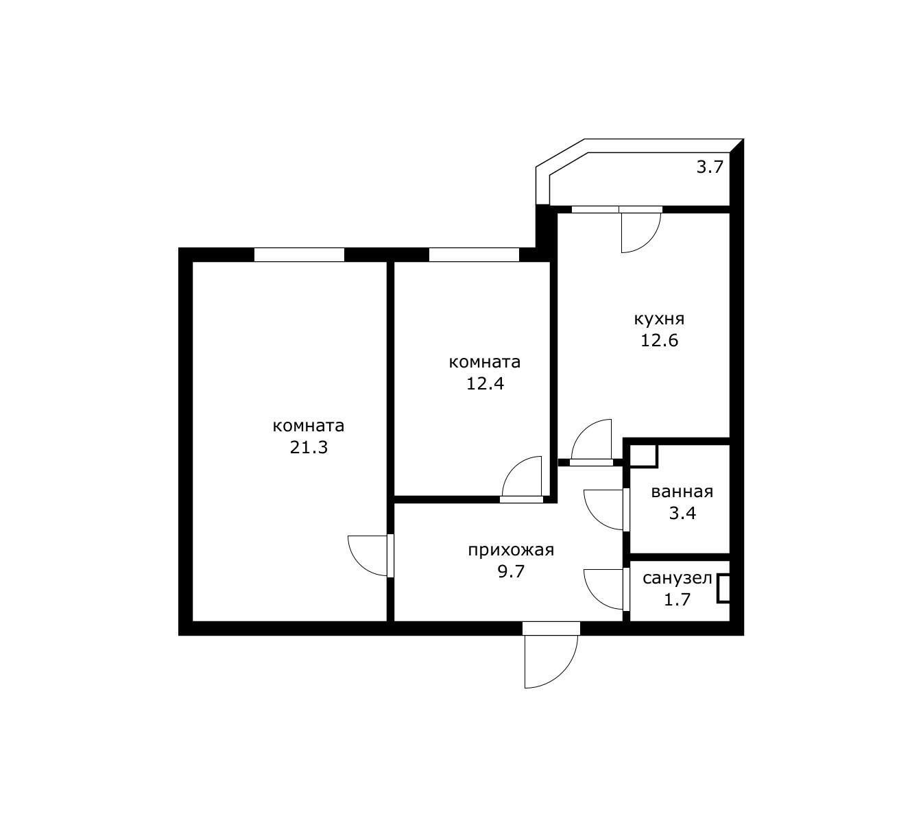 Фото №1: 2-комнатная квартира 65 м² - Краснодар, Прикубанский внутригородской округ, мкр. Достояние, ул. Григория Булгакова, 12к1