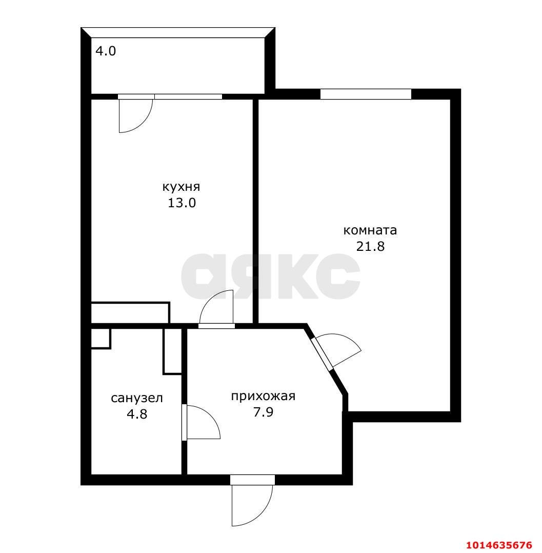 Фото №15: 1-комнатная квартира 51 м² - Краснодар, Фестивальный, ул. Морская, 43