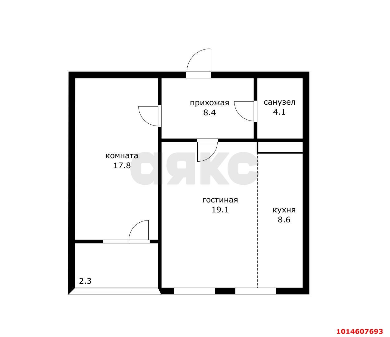 Фото №5: 2-комнатная квартира 60 м² - Краснодар, жилой комплекс Перемена, ул. Бородинская, 152