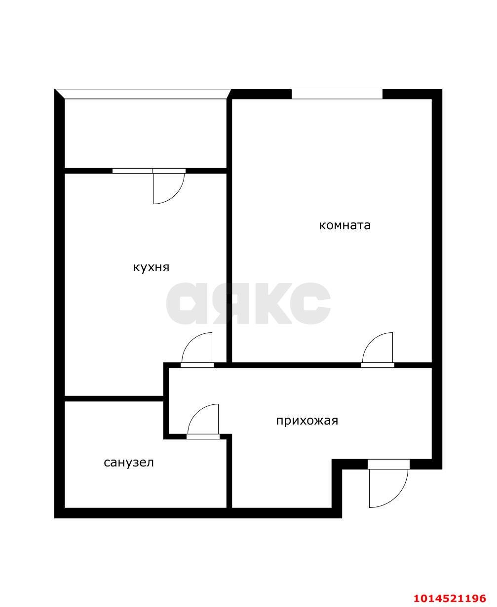 Фото №12: 1-комнатная квартира 41 м² - Краснодар, жилой комплекс Германия, ул. Боннская, 12/2