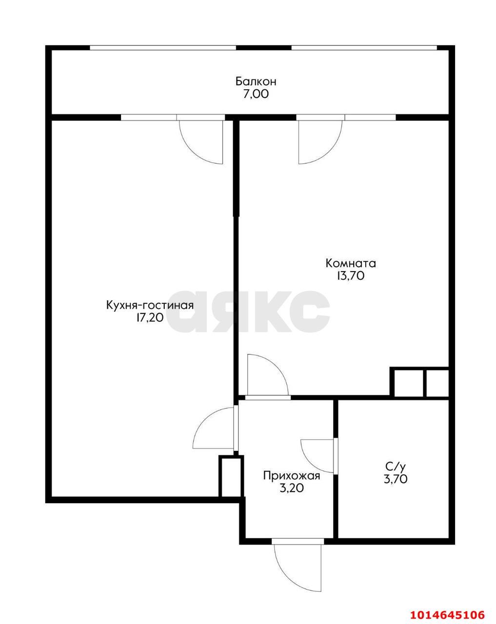 Фото №4: 1-комнатная квартира 39 м² - Краснодар, 9-й километр, ул. Ярославская, 115к2