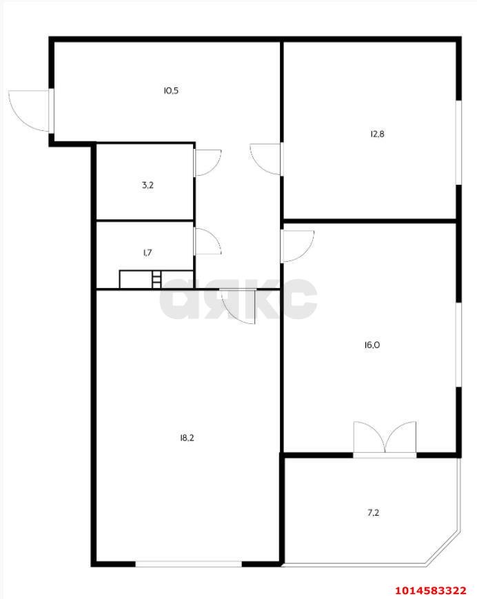 Фото №18: 2-комнатная квартира 64 м² - Краснодар, жилой комплекс Титаны, б-р Адмирала Пустошкина, 11/2