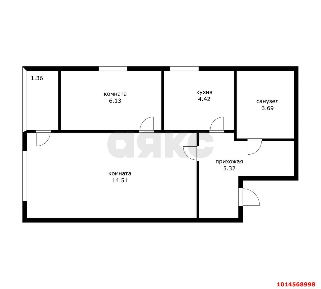 Фото №19: 1-комнатная квартира 40 м² - Сочи, жилой комплекс Южный Парк, ул. Пластунская, 104Бк2