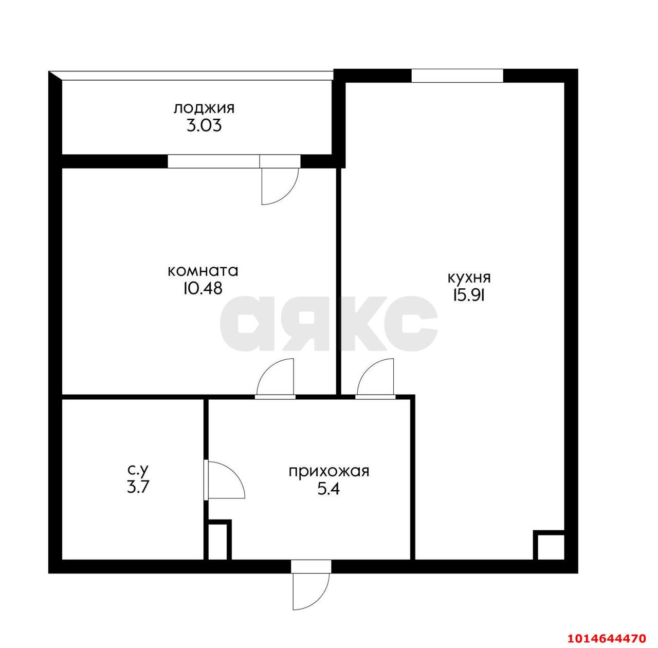 Фото №3: 1-комнатная квартира 37 м² - Краснодар, Центральный внутригородской округ, жилой комплекс Фонтаны, мкр. Черёмушки, ул. Воронежская, 47/10
