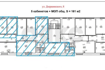 Фото №1: Офисное помещение 161 м² - Краснодар, мкр. Западный внутригородской округ, ул. имени Дзержинского, 14