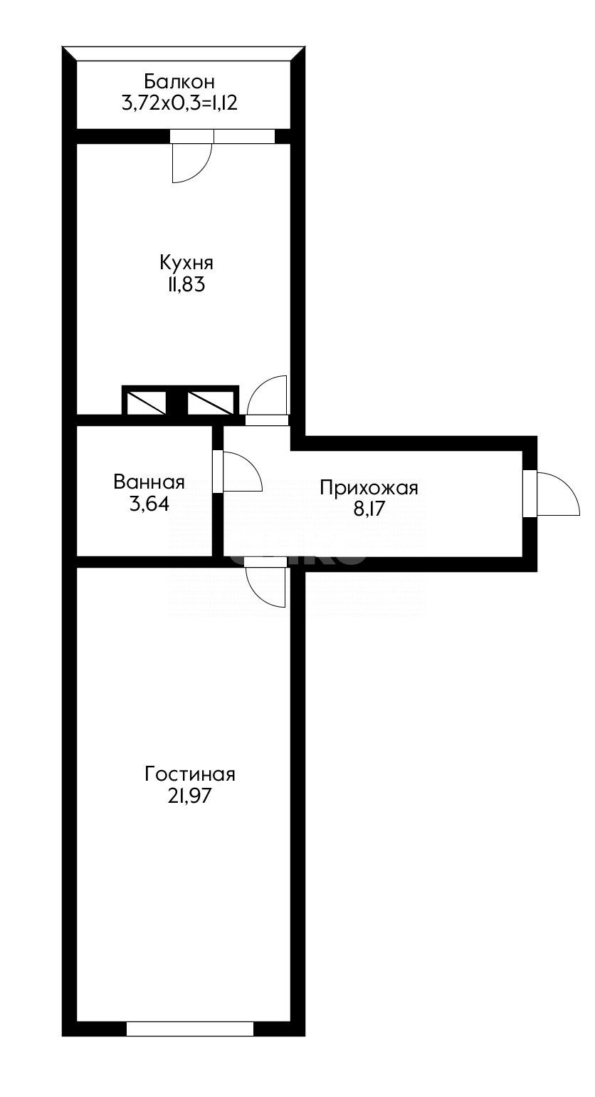 Фото №13: 1-комнатная квартира 49 м² - Анапа, ул. Владимирская, 55В