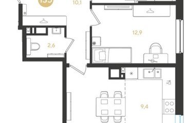 Фото №1: 2-комнатная квартира 74 м² - Краснодар, мкр. Прикубанский внутригородской округ, 
