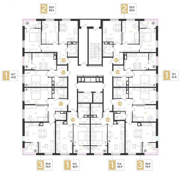 Фото №8: 2-комнатная квартира 74 м² - Краснодар, мкр. Прикубанский внутригородской округ