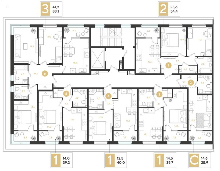 Фото №8: 3-комнатная квартира 83 м² - Краснодар, мкр. Прикубанский внутригородской округ