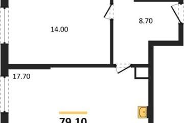 Фото №1: 2-комнатная квартира 79 м² - Краснодар, мкр. Прикубанский внутригородской округ, 