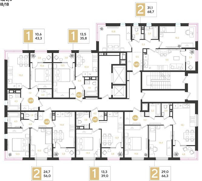 Фото №8: 2-комнатная квартира 68 м² - Краснодар, мкр. Прикубанский внутригородской округ
