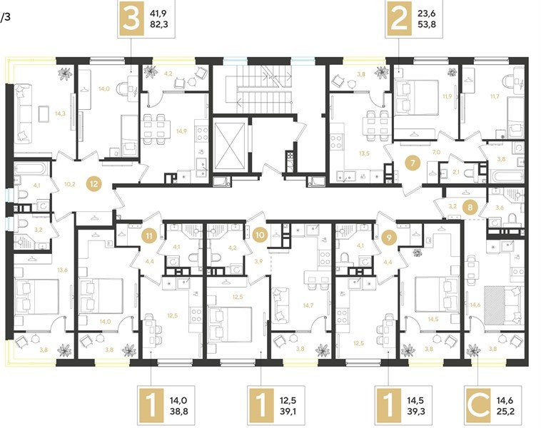 Фото №8: 1-комнатная квартира 38 м² - Краснодар, мкр. Прикубанский внутригородской округ