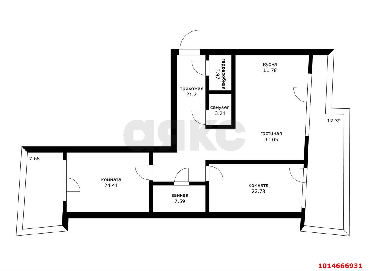 Фото №4: Пентхаус 156 м² - Краснодар, Карасунский внутригородской округ, Хлопчато-бумажный Комбинат, мкр. жилой комплекс Элегант, ул. Старокубанская, 137/1