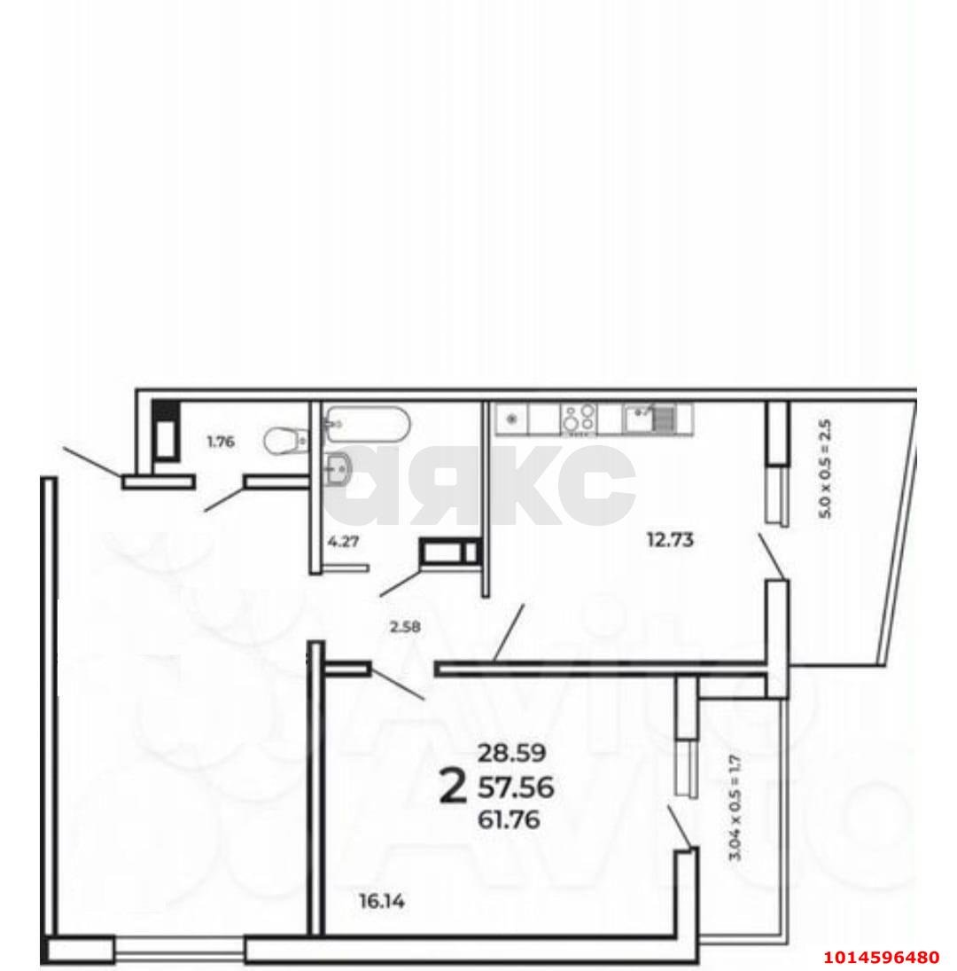Фото №17: 2-комнатная квартира 66 м² - Краснодар, Центральный, ул. Севастопольская, 6