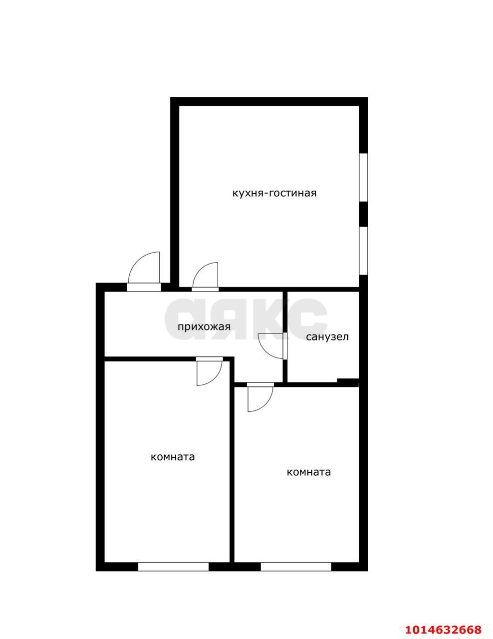 Фото №10: 2-комнатная квартира 54 м² - Краснодар, Завод Измерительных Приборов, ул. Зиповская, 22
