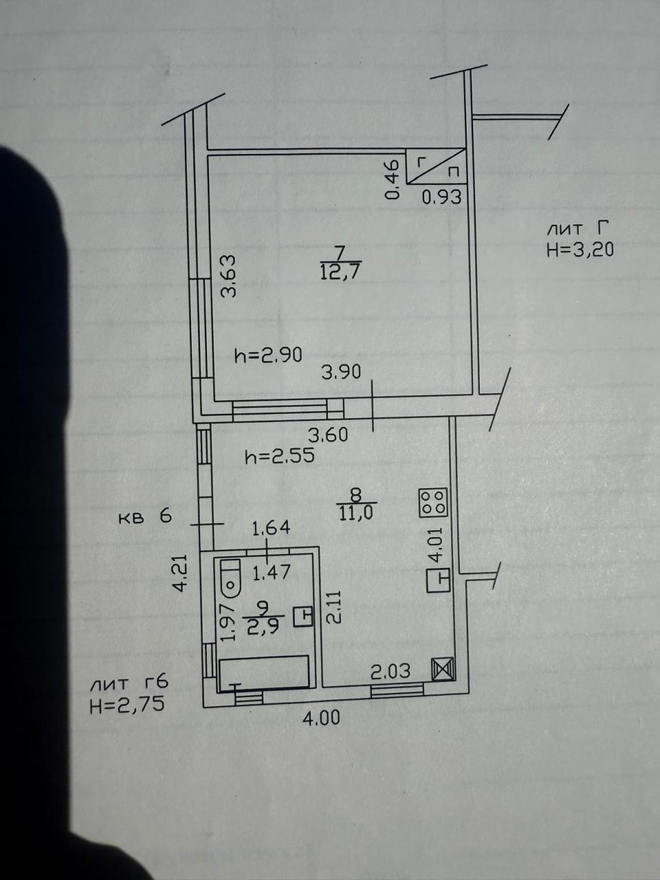 Фото №3: 1-комнатная квартира 26 м² - Краснодар, Центральный внутригородской округ, мкр. Центральный, ул. Чапаева, 124