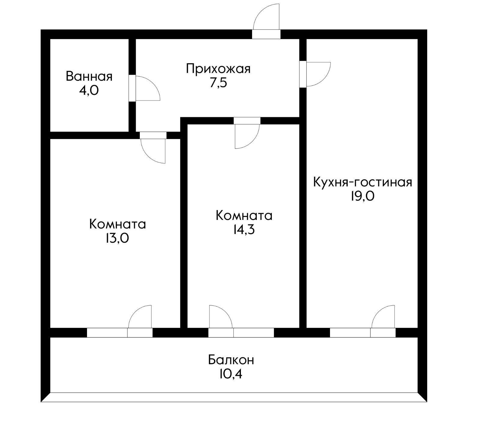 Фото №3: 2-комнатная квартира 65 м² - Краснодар, Пашковский, мкр. Карасунский внутригородской округ, ул. Бородинская, 156/2