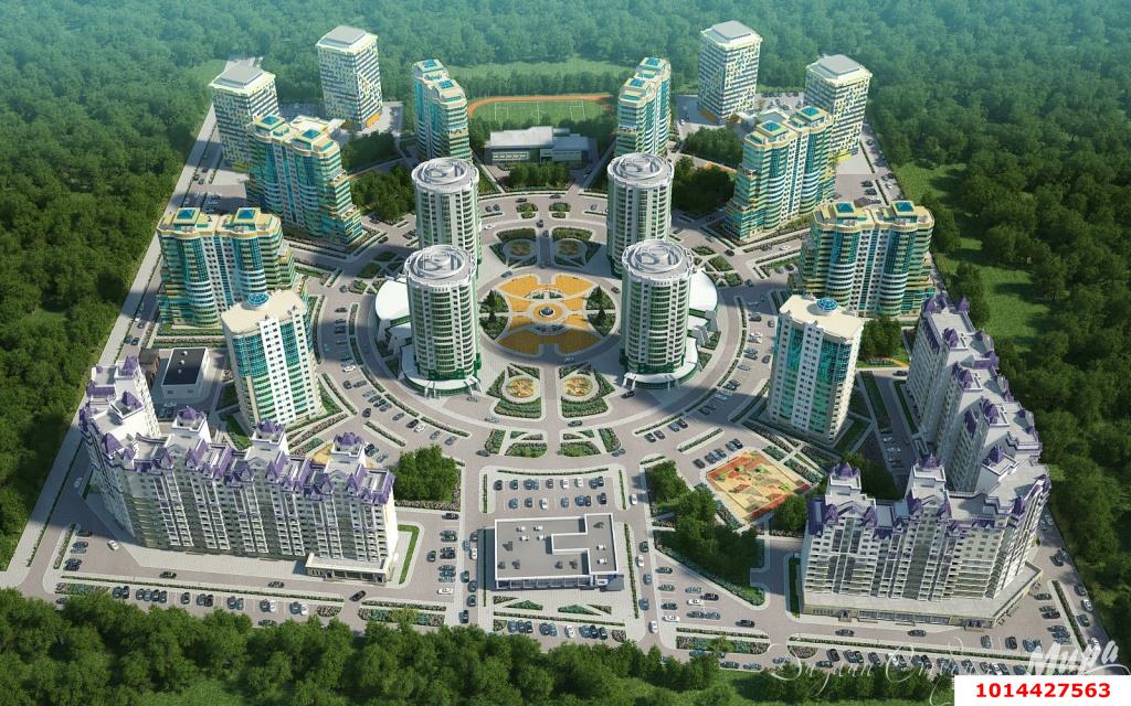 Фото №1: 1-комнатная квартира 44 м² - Краснодар, Прикубанский внутригородской округ, мкр. жилой комплекс Зеленодар, ул. Садовое Кольцо, 3