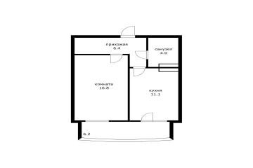 Фото №2: 1-комнатная квартира 44 м² - Краснодар, мкр. жилой комплекс Зеленодар, ул. Садовое Кольцо, 3