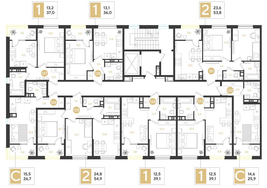 Фото №8: 1-комнатная квартира 37 м² - Краснодар, мкр. Прикубанский внутригородской округ