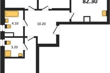 Фото №1: 3-комнатная квартира 82 м² - Краснодар, мкр. Прикубанский внутригородской округ, 
