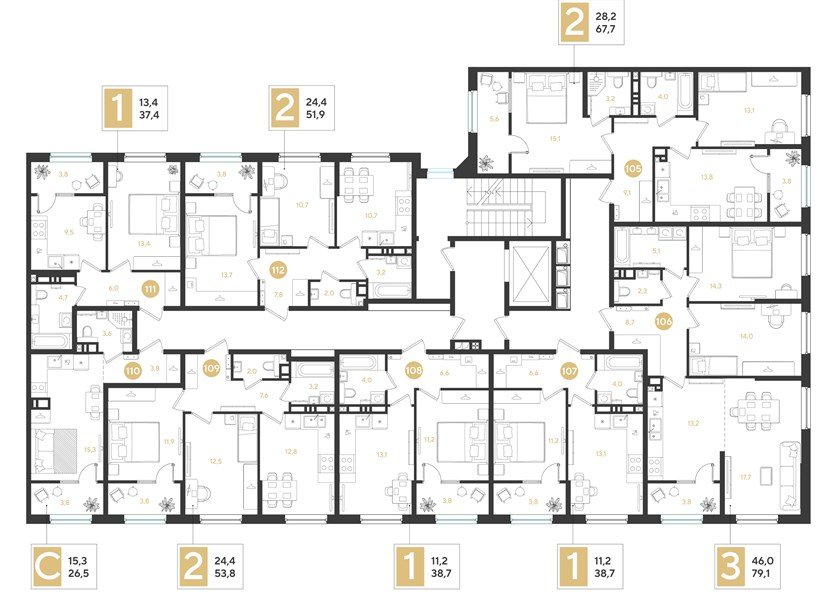 Фото №8: 1-комнатная квартира 37 м² - Краснодар, мкр. Прикубанский внутригородской округ
