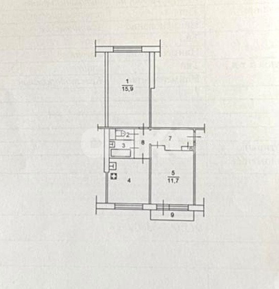 Фото №11: 2-комнатная квартира 47 м² - Фаустово, ул. Железнодорожная, 1