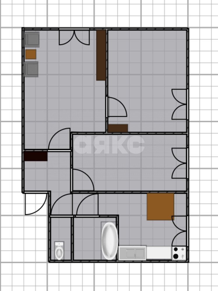 Фото №8: 3-комнатная квартира 51 м² - Ратчино, ул. Некрасова, 9