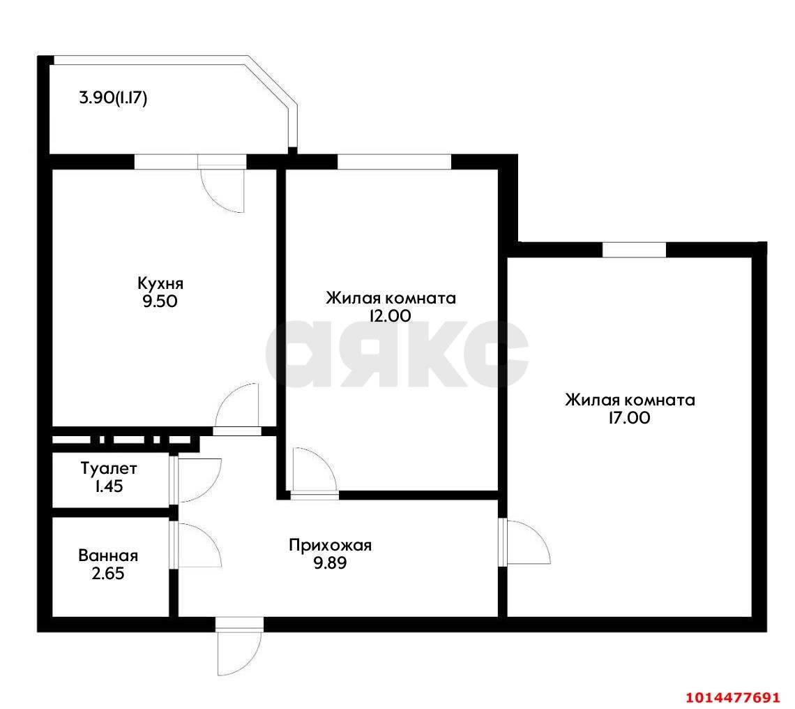 Фото №2: 2-комнатная квартира 55 м² - Краснодар, Восточно-Кругликовский, ул. Героя Владислава Посадского, 47