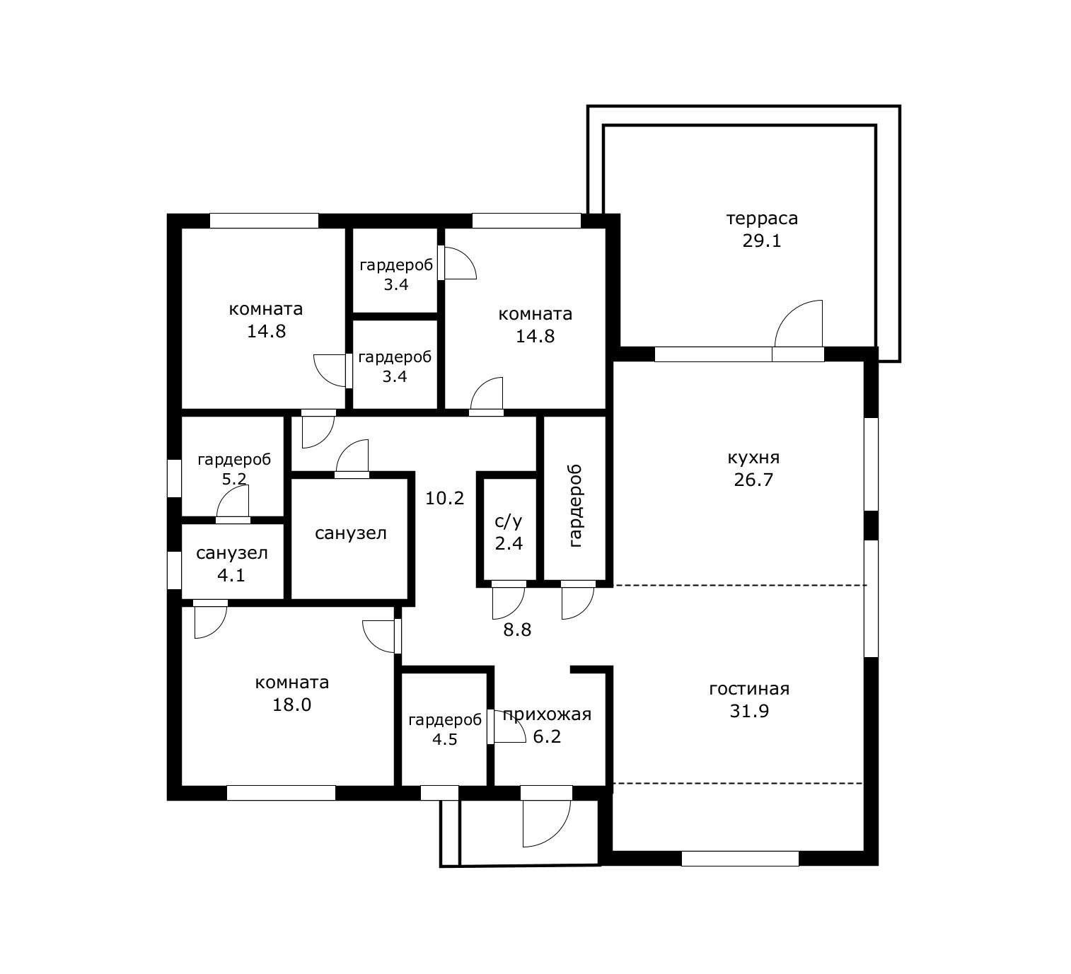 Фото №17: Дом 230 м² + 10 сот. - Северный, мкр. квартал Северный, ул. Гиагинская, 42