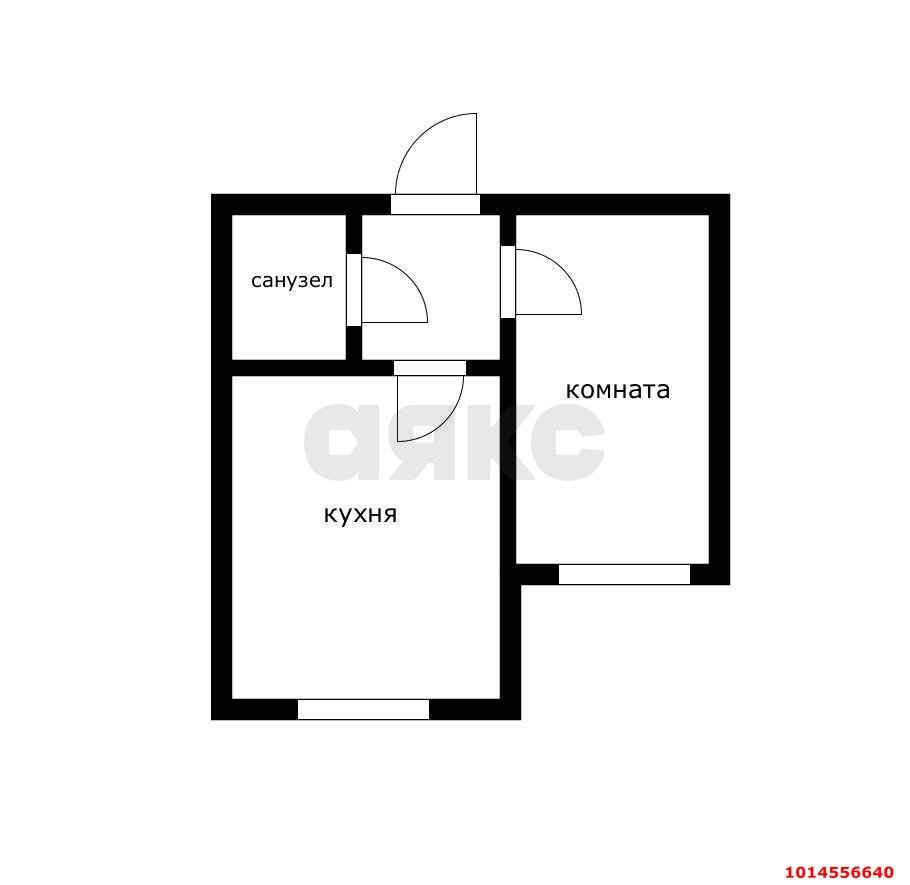 Фото №6: 1-комнатная квартира 38 м² - Знаменский, Карасунский внутригородской округ, ул. Виноградная, 2/1